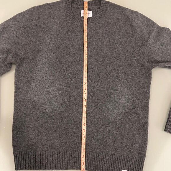 Norse Projects - Men’s L Norse Standard Merino Lambswool Sweater - Grey Melange - Picture 7 of 7